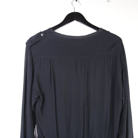 Isabel Marant Etoile Bateau Neckline Knee-Length Black Dress Size 40 - Picture 5 of 9